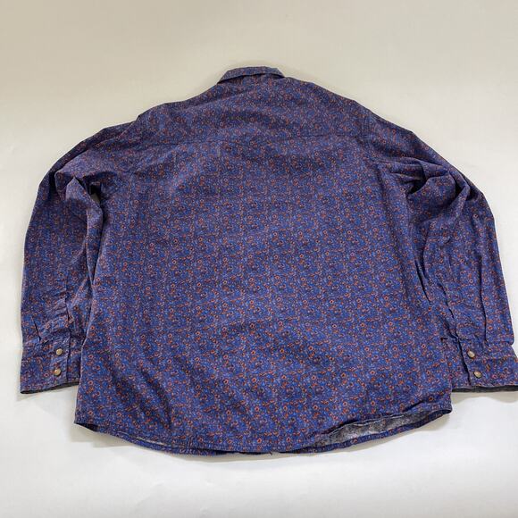 Vintage Wrangler RETRO Cowboy Shirt Snap Button XL Floral Western Country - Picture 7 of 11